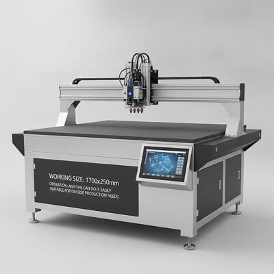 XY Glue Plotter CNC Gluer με μέγεθος εργασίας 1700x2500mm Υποστηρίζει έως τέσσερις χειριστές και καυτή τήξη κρύας κόλλας σε μία λειτουργία